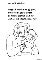 A coloring page of mothers day